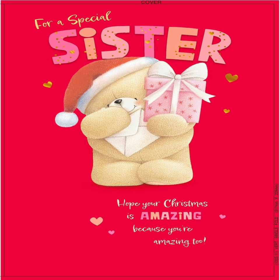 Forever Friends Special Sister Christmas Card