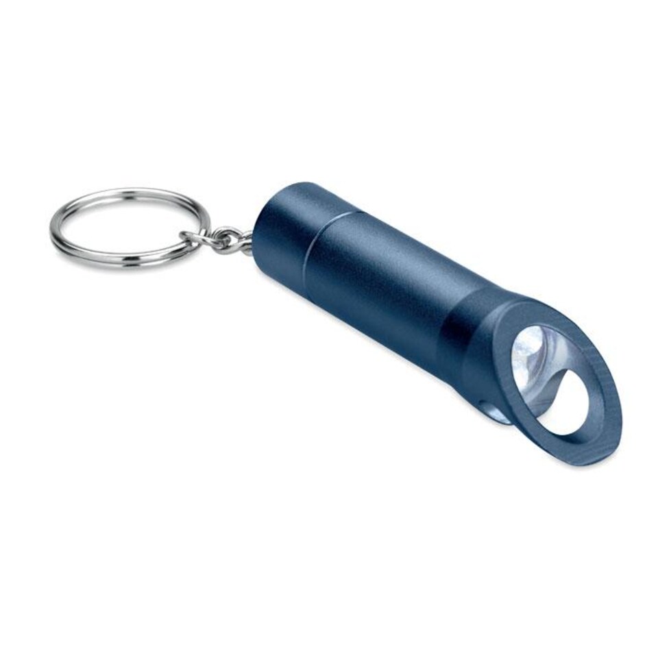 image 1 of MidOcean Litop Metal Torch Keyring | Blue | French Navy | One Size | 1