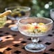 image 4 of Set of 6 Luxury Ribbed Glass Footed Dessert Bowls Wedding Decorations Ideas 300ml | Clear | Clear | Medium | 6