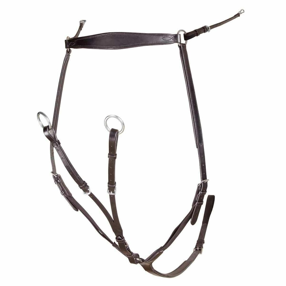Velociti Horse Breastplate - Havana - Full