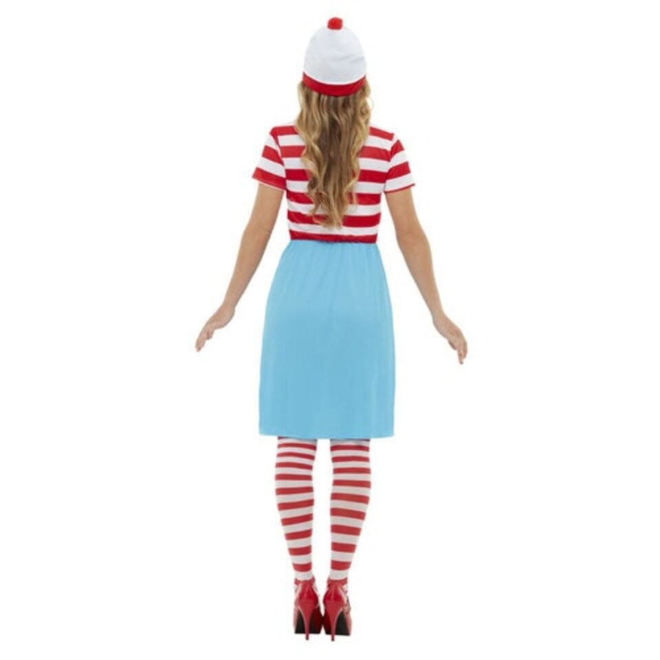 image 1 of Where's Wally? Wenda Fancy Dress Costume Ladies Medium - UK 12-14 Multi | 12
