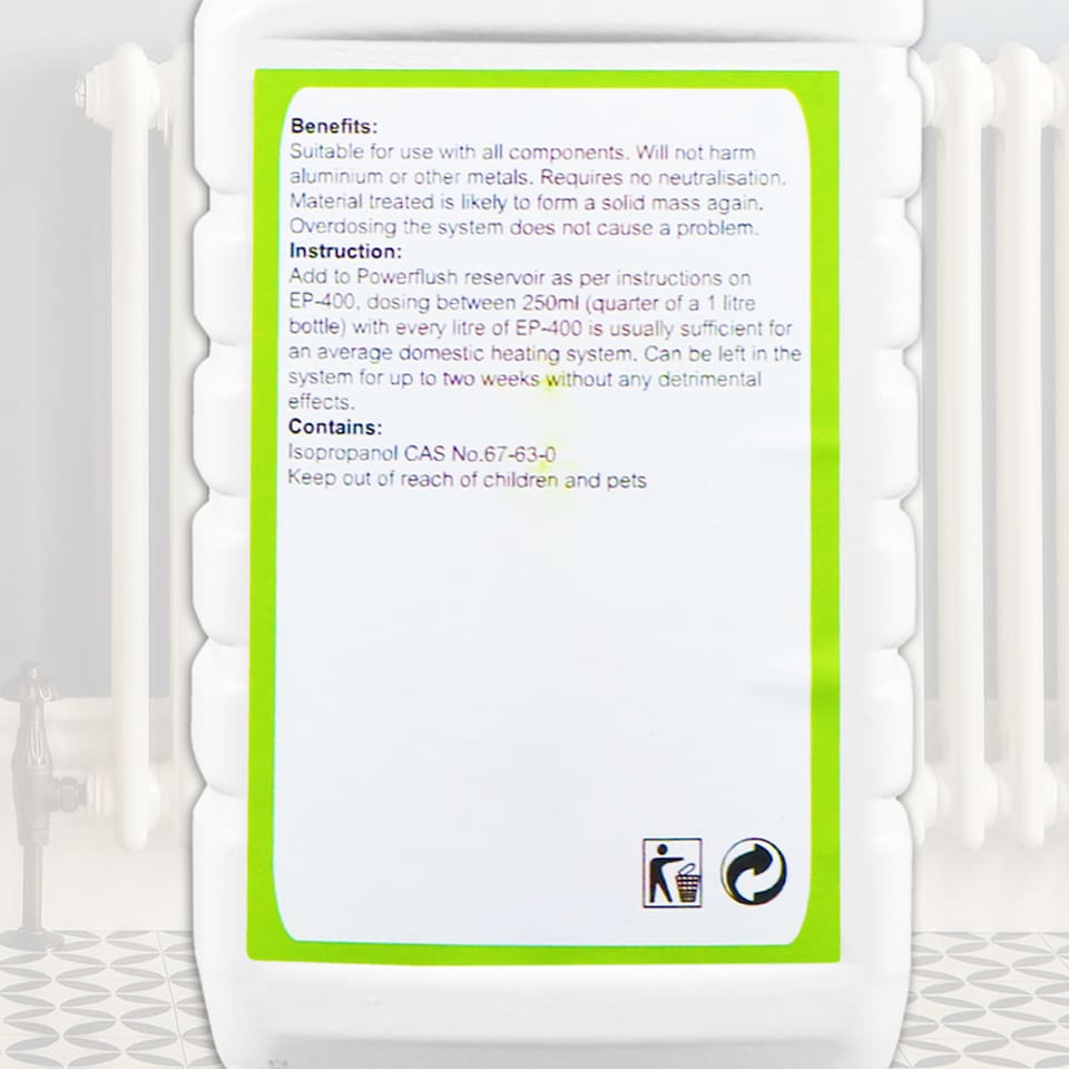 image 1 of SPARES2GO Central Heating Sludge Remover Concentrate Radiator Boiler Pipes Liquid (500ml Bottle)