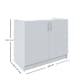 image 4 of JD Greta Kitchen Base Sink Unit 1000mm Cabinet With Doors 100cm - Grey Matt