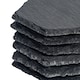 image 4 of Argon Tableware Hexagon Slate Coasters - 9.5 x 8.5cm - Pack of 6