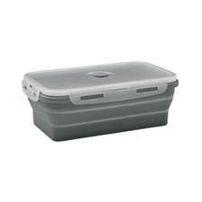 MidOcean Kolapso Silicone Collapsible Lunch Box - Stone Grey - One Size