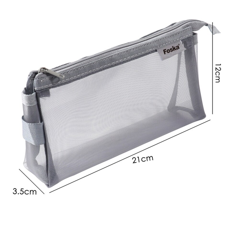 image 1 of Nylon Net Yarn Easy and Simple Student Pencil Case