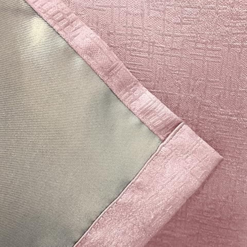 image 1 of Vogue Blush Curtains 66 x 54 inch (168 x 137 cm) Room Darkening Eyelet Thermal Noise Reducing Curtains for Bedroom and Living Room