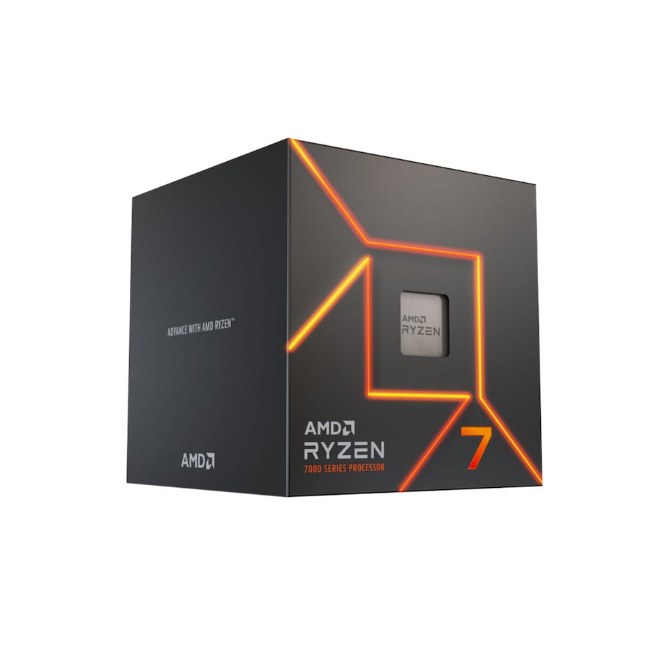 image 1 of AMD Ryzen 7 7700 8-Core - 16-Thread 5nm ZEN 4 Processor with Wraith Prism Cooler
