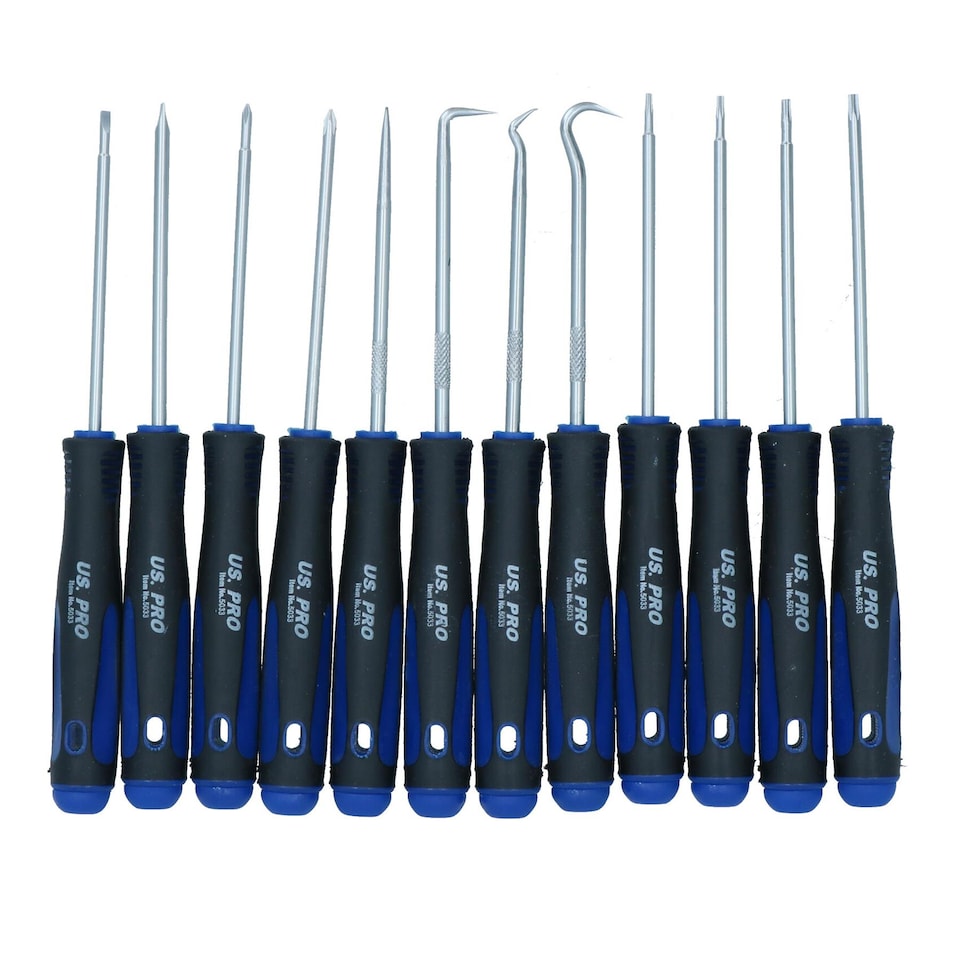 image 1 of Mini Screwdriver, Pick, Hook, and Torx Set AT342