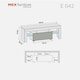 image 7 of TV Unit 130cm Grey Gloss Door White Matt Body with Glass Sides Free LED White | Grey
