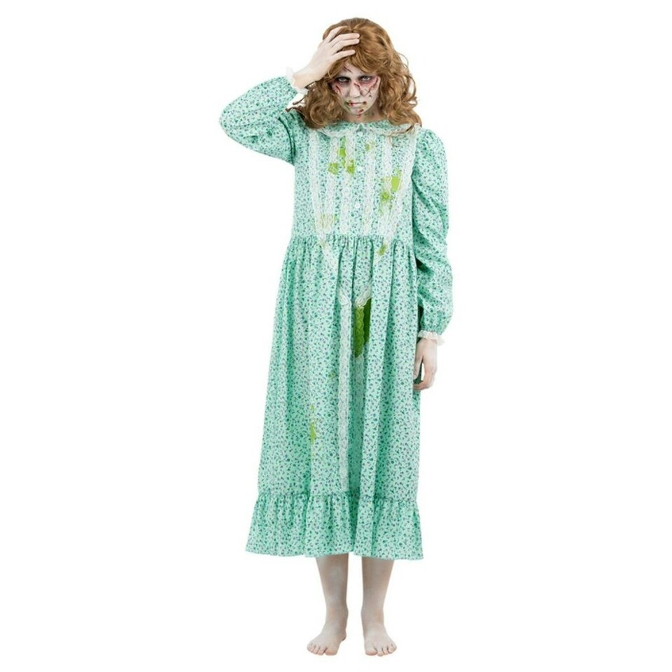 image 1 of The Exorcist Womens/Ladies Regan Costume Dress - Blue/Green - S S