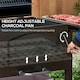 image 6 of Outsunny Charcoal Grill BBQ Trolley w/ Adjustable Charcoal Height & Thermometer