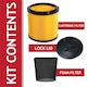 image 2 of SPARES2GO Wet & Dry Cartridge Filter Kit compatible with Grizzly NTS 1423-S Inox Vacuum Cleaner