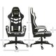 image 7 of Vinsetto Racing Gaming Chair w/ Lumbar Support, Gamer Office Chair, Black White