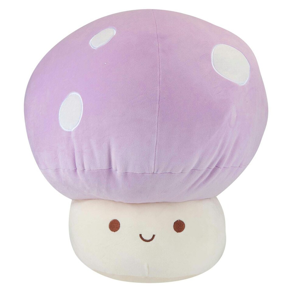 image 1 of Lilac Mushroom Mochi Soft Toy Cute Plushie Huggable Cuddly Plush 45cm Lilac