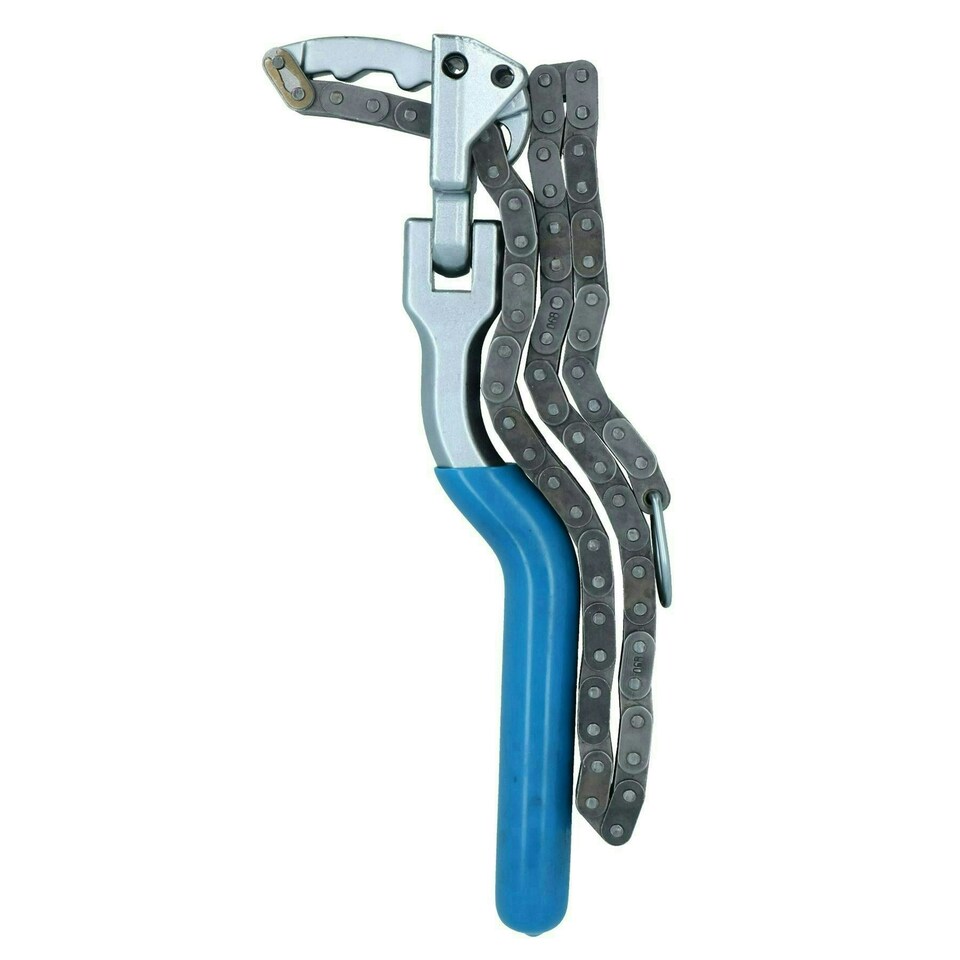 image 1 of Adjustable Oil Filter Remover Removal Tool Chain Wrench 60 - 195mm Diameter