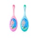 image 1 of Brush Baby FlossBrush™ Baby Bristles Toothbrush (0-3 Years) Double Pack - Pink & Teal