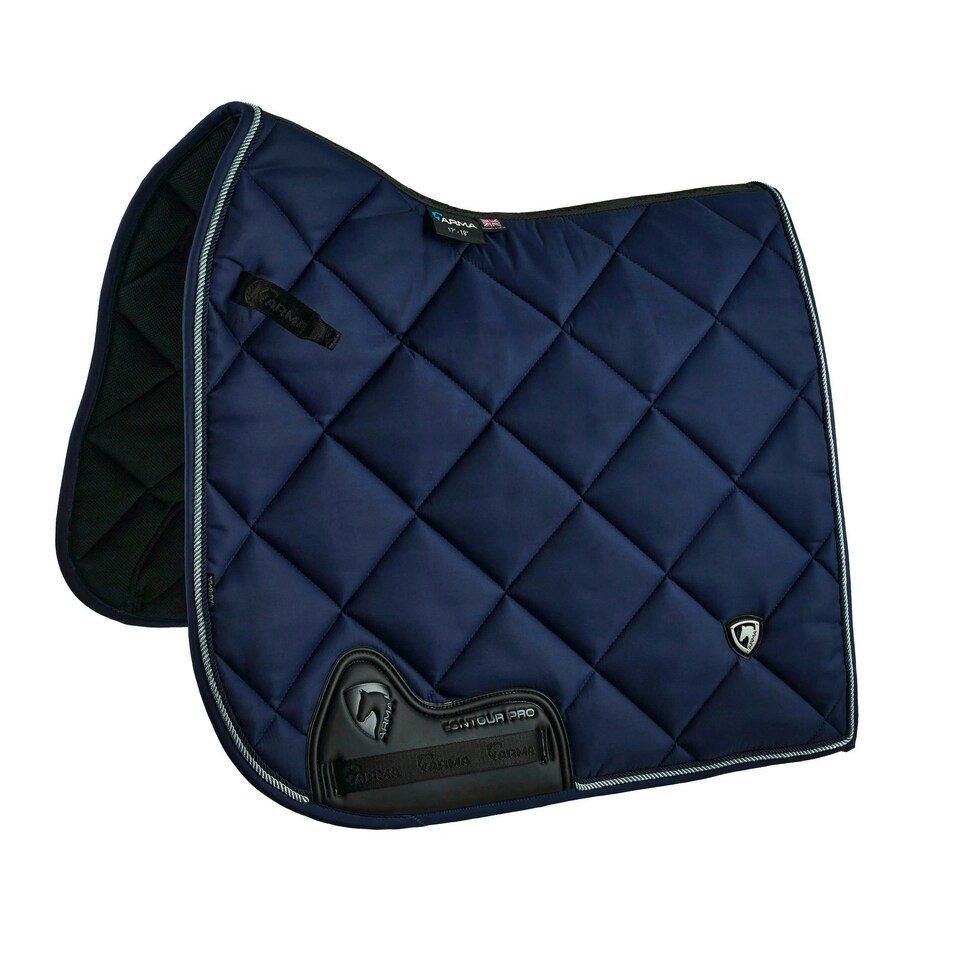 ARMA Classic Horse Dressage Saddlepad - Navy - 15in - 16.5in