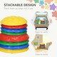 image 5 of ZONEKIZ 8PCs Balance River Stones w/ Non-Slip Mats for Ages 3-8 Years