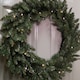 image 5 of 60cm Plain Green Christmas Wreath with 50 Warm White LEDs and 160 Bullet Tips