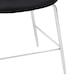 image 5 of Tamzin Black Velvet Chrome Finish Bar Chair Black