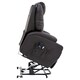 image 3 of Cinemo Single Motor Rise Recliner Bonded Leather Heat & Massage Chair (Brown)