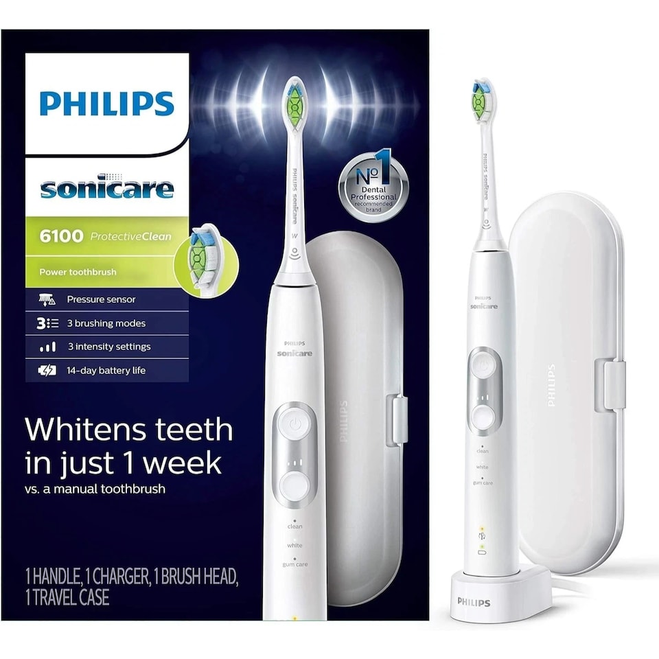 image 1 of Philips Sonicare ProtectiveClean 6100 Rechargeable Electric Toothbrush