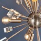 image 5 of Miro 9 Light Ceiling Pendant Satin Nickel Plate & Clear Crystal Glass, E14