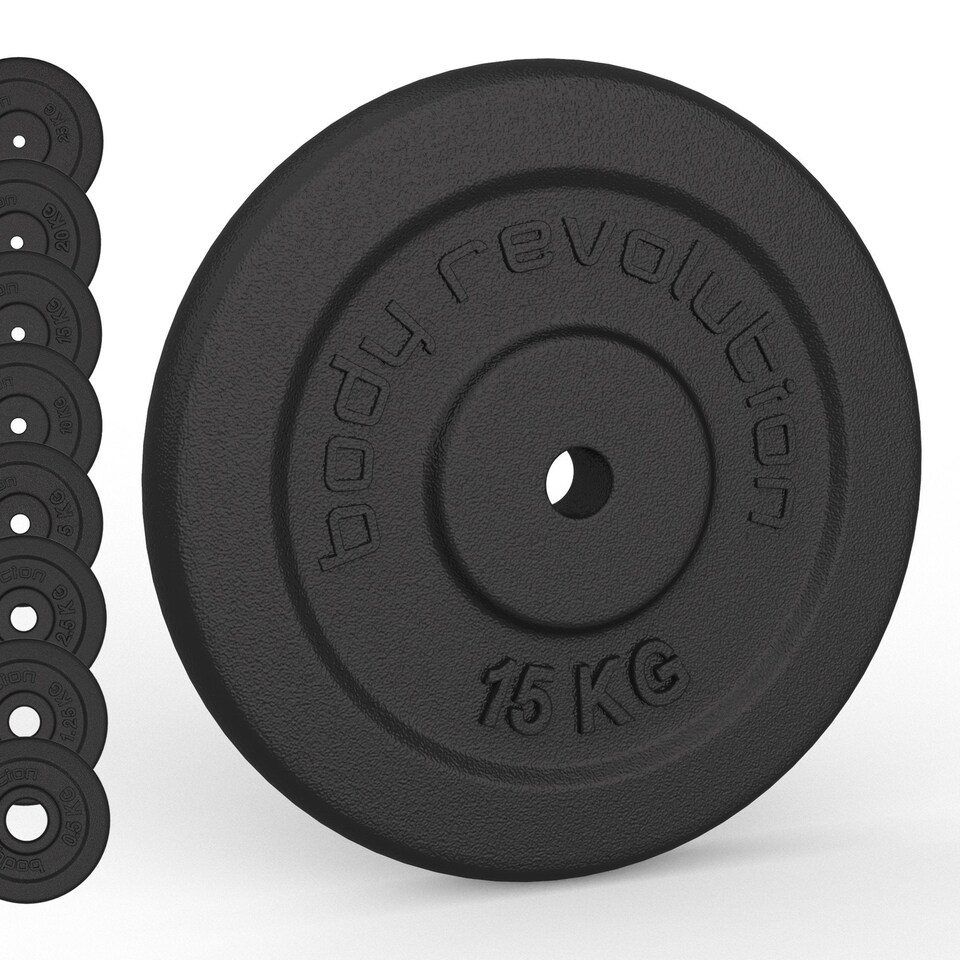 image 1 of Cast Iron Weight Plates 2 x 10kg