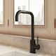 image 3 of Balterley Modern Square Single Lever Kitchen Sink Mixer Tap - Top Fix Installation | Black | Matt Black | 1