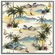 image 4 of Palm & sailboats (Picture Frame) White | L