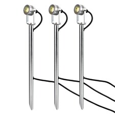 Spennymoor Starter kit including 3 x 12V Spotlights, 3 x Poles, 6m cable & 12V Transformer, IP54