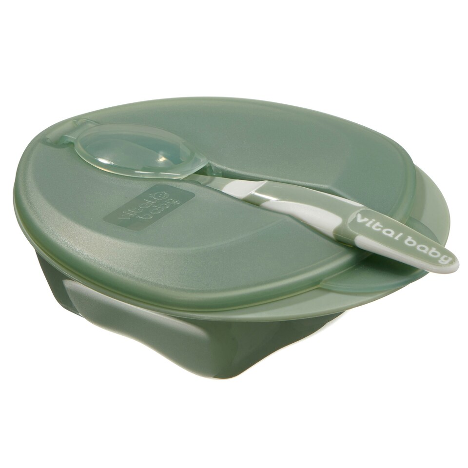 image 1 of Vital Baby Nourish scoop feeding set 1pk - natural moss Red | Berry