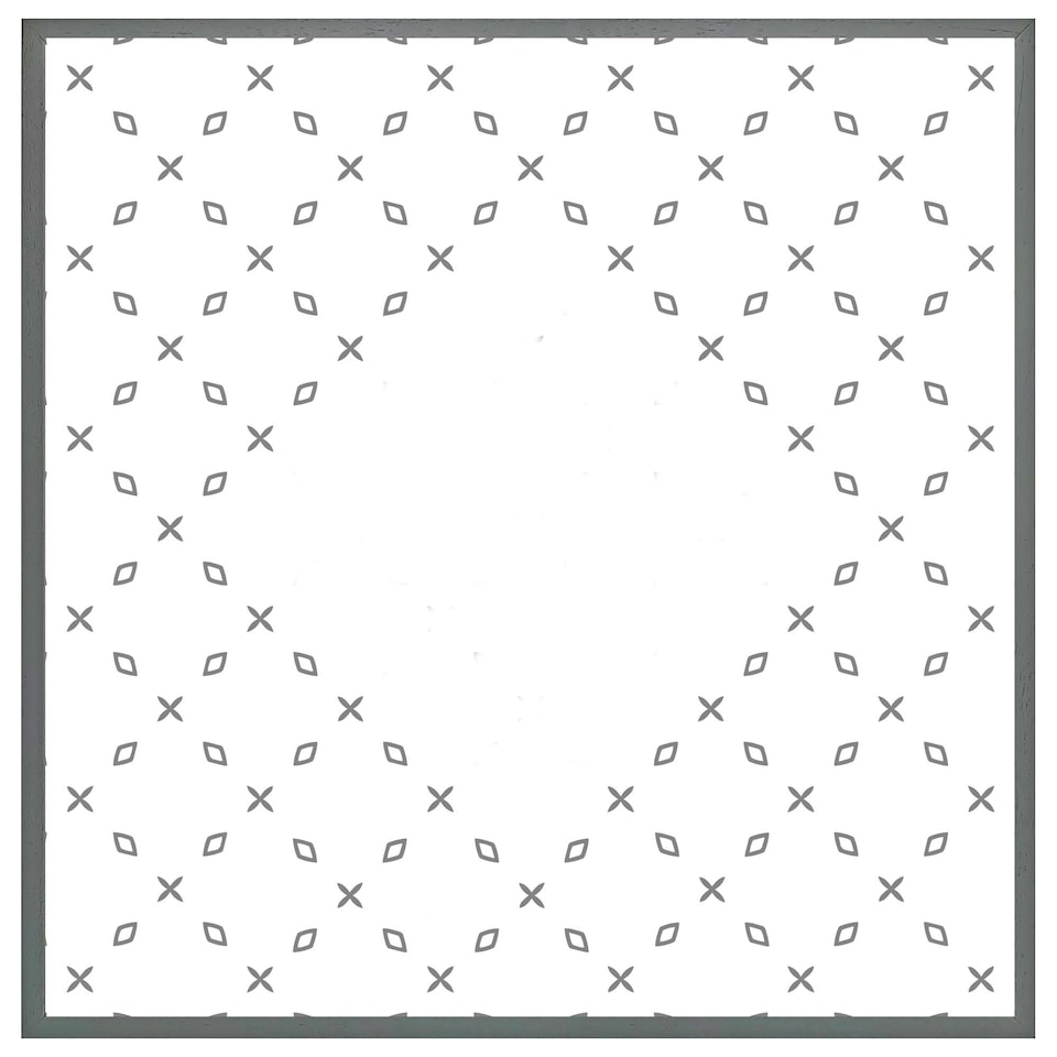 image 1 of Crosses & diamonds (Picture Frame) White | XL