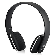 Bluetooth Wireless Rechargeable On Ear Headphones with Mic, Ultra Lightweight, NFC - August EP636 | Black