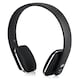 image 1 of Bluetooth Wireless Rechargeable On Ear Headphones with Mic, Ultra Lightweight, NFC - August EP636 | Black