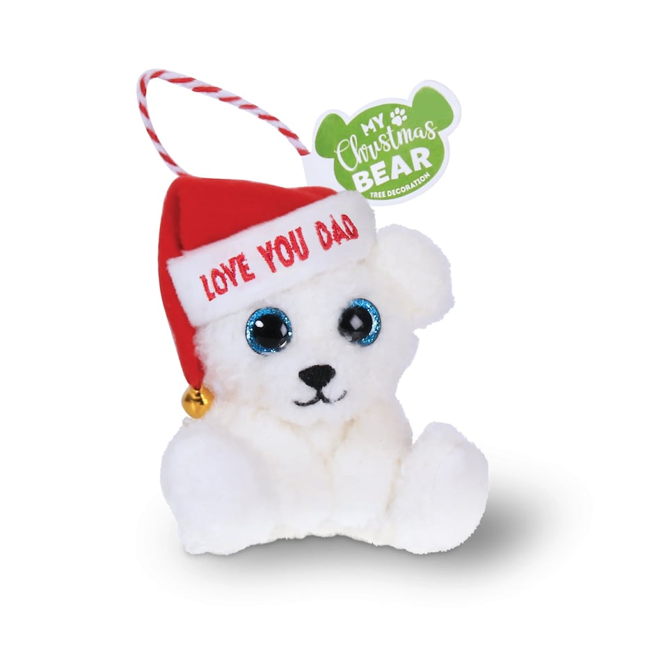 image 1 of Personalised My Christmas Bear Decor - 100+ Titles - Love You Dad
