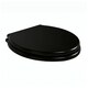 image 3 of Marco Paul Black Wooden Toilet Seat 18" Black