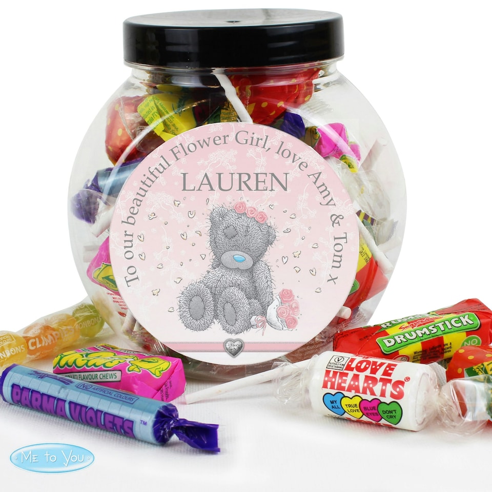 image 1 of Personalised Me To You Bridesmaid Wedding Sweet Jar