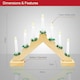 image 2 of The Christmas Workshop 89470 Wooden Christmas Candle Bridge