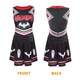 image 5 of Vampire Cheerleader Costume - Facepaint and Pom Poms | Black | XL