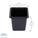 image 3 of Green Blade Seed Pots - Black - Pack of 15 Black