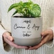 image 1 of Personalised Botanical Flecked Plant Pot