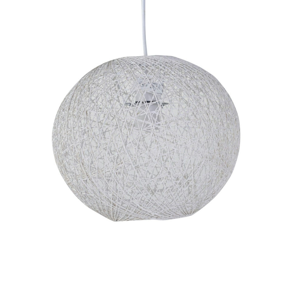 image 1 of Abaca - White 10 Globe Ceiling Light Shade" White