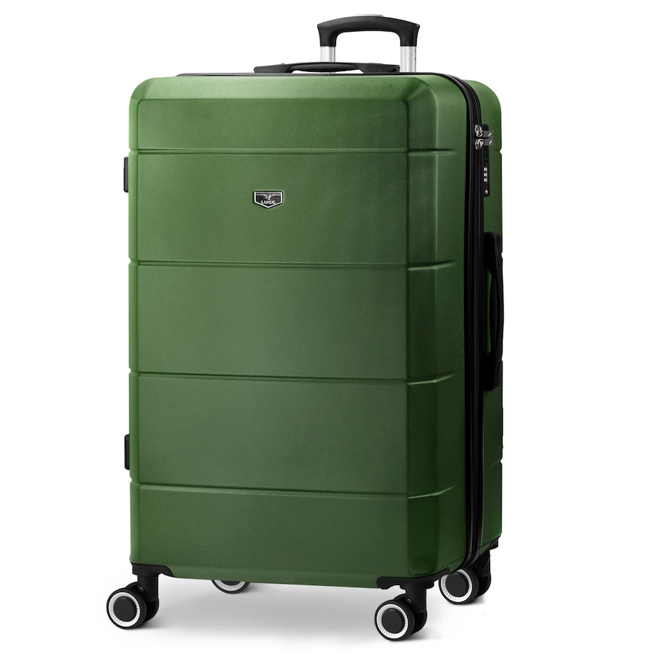 image 1 of Lugg Jetset Lightweight Hard Shell Suitcase ABS 4 Wheels TSA Lock (75x49x29cm)