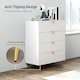 image 10 of HOMCOM Chest of Drawers with 4 Drawers for Bedroom, Living Room, White
