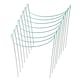 image 1 of Garden Plant Support Connecting Interlocking Metal Hoops (52cm x 90cm) - Pack of 8