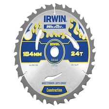 IRWIN Weldtec Circular Saw Blade 184 X 16Mm X 24T Atb