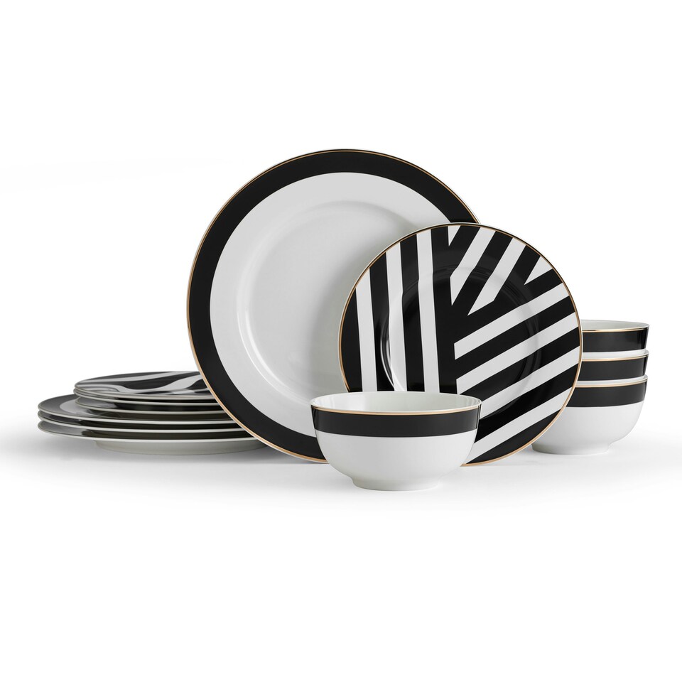 image 1 of Mikasa Dinner Set White Fine China 12 Piece