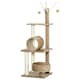 image 1 of PawHut 121cm Cat Tree Tower Activity Centre with Scratching Post Brown